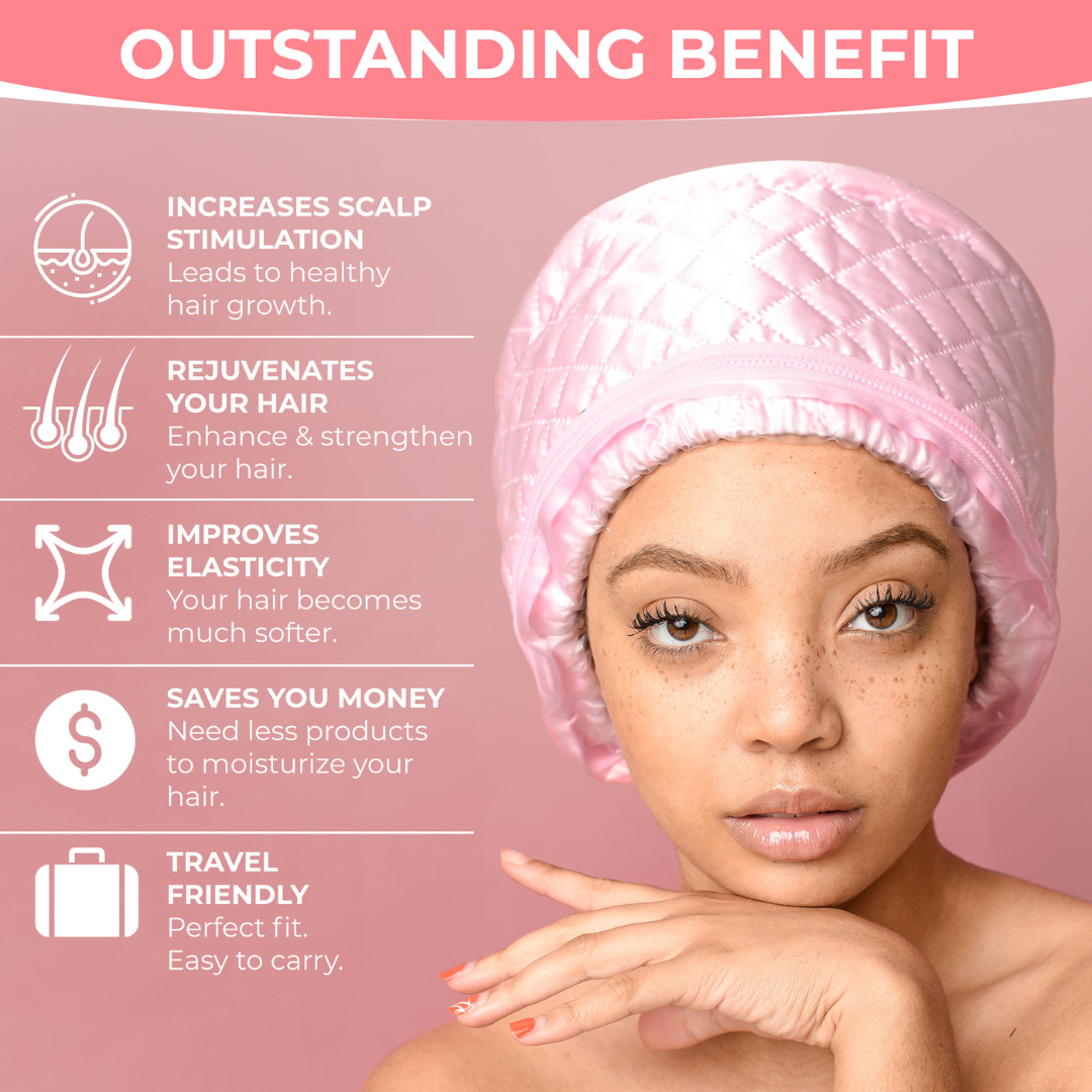 XL Afro Steam Cap 2.0 - Rescue Your Locs with Deep, Lasting Hydration