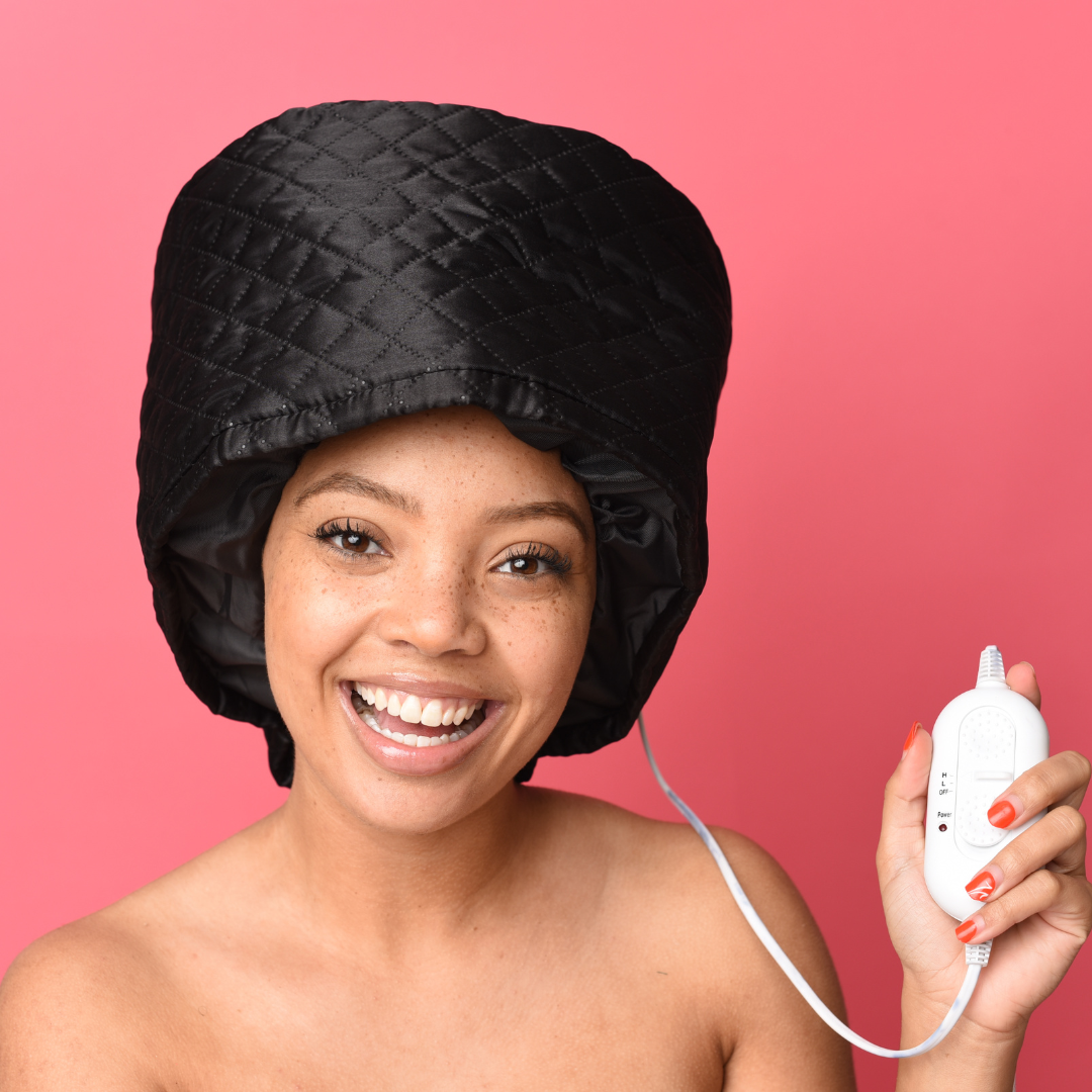 XL Afro Steam Cap 2.0 - Rescue Your Locs with Deep, Lasting Hydration